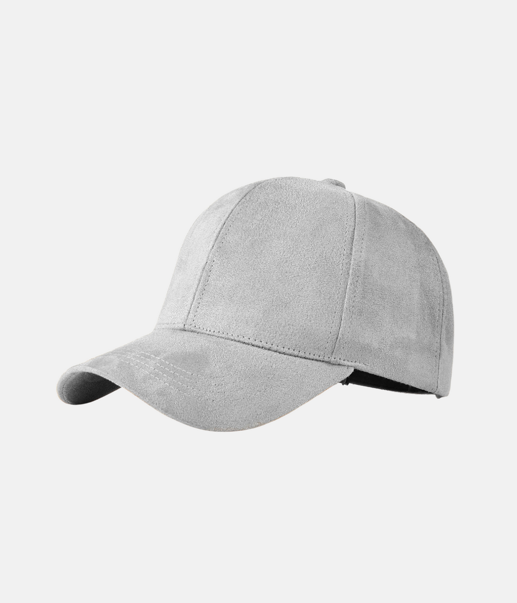 Gray online suede cap