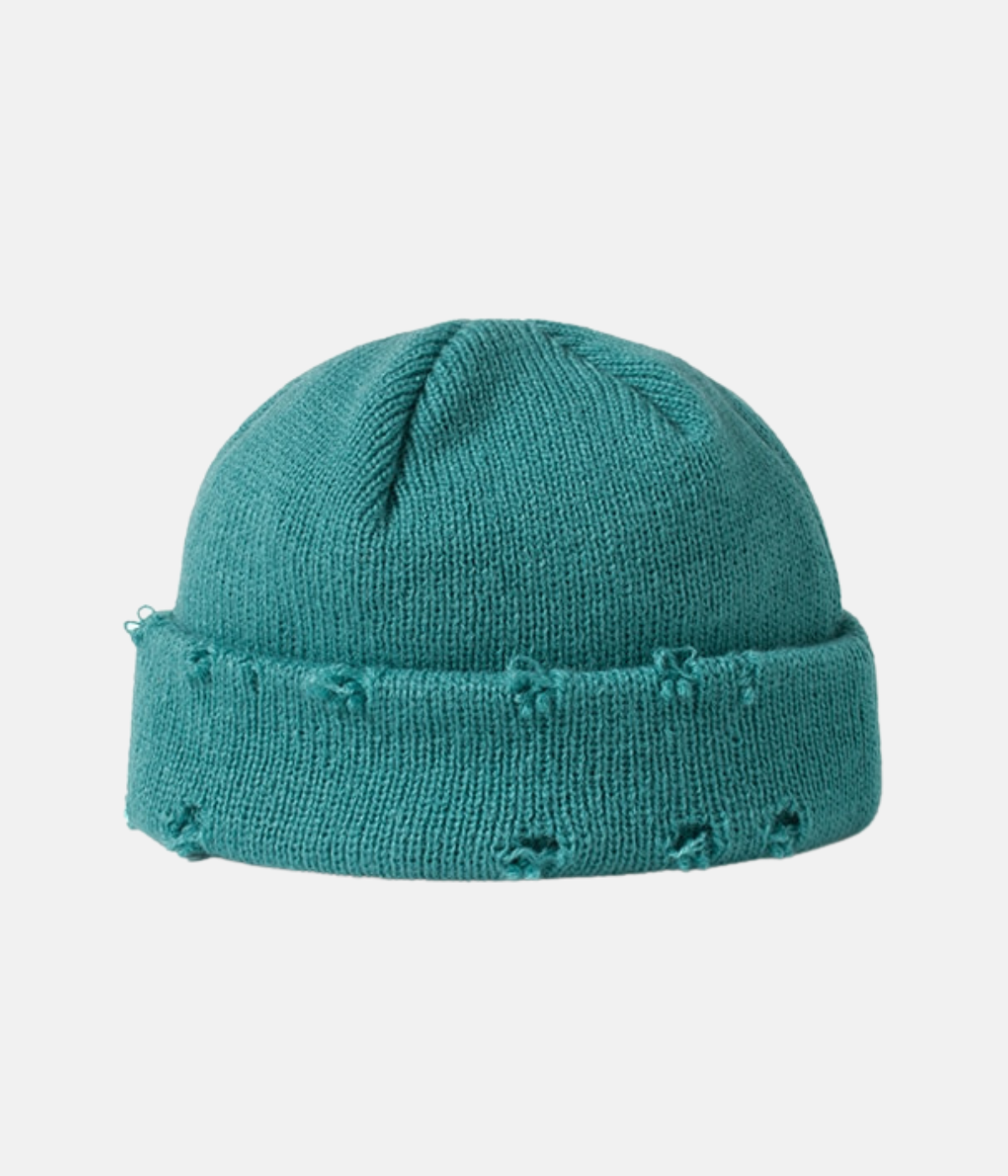 RIPPED BEANIE GREEN - THE URBAN MOOD | Streetwear Store