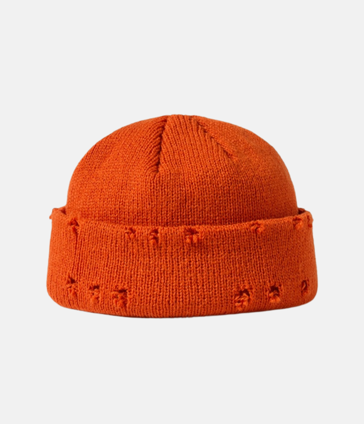 RIPPED BEANIE ORANGE - THE URBAN MOOD | Streetwear Store